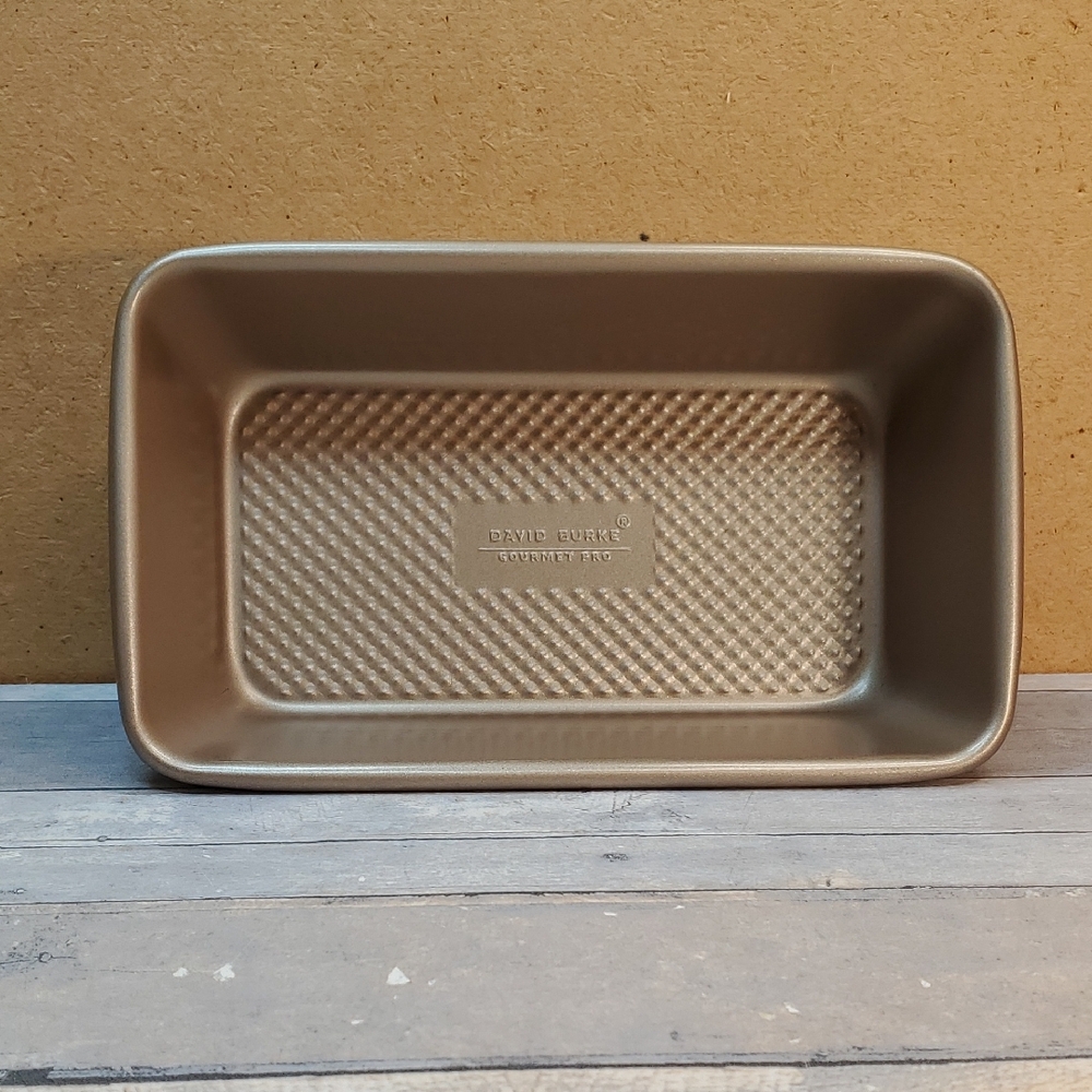 David Burke Nonstick Loaf Pan - Metallic Gold   9" X 5" X  2.5"
